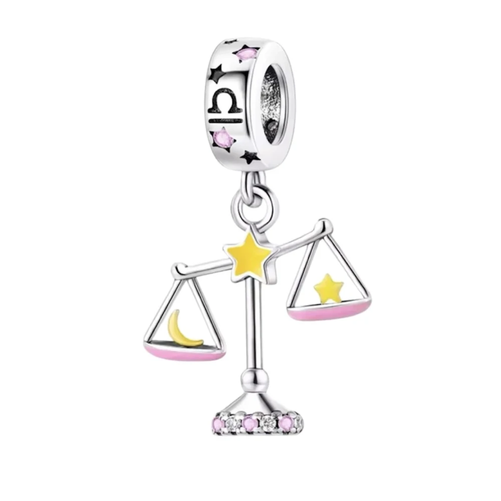 Στοιχείο με το ζώδιο του Ζυγού από ασήμι 925&ορείχαλκο.