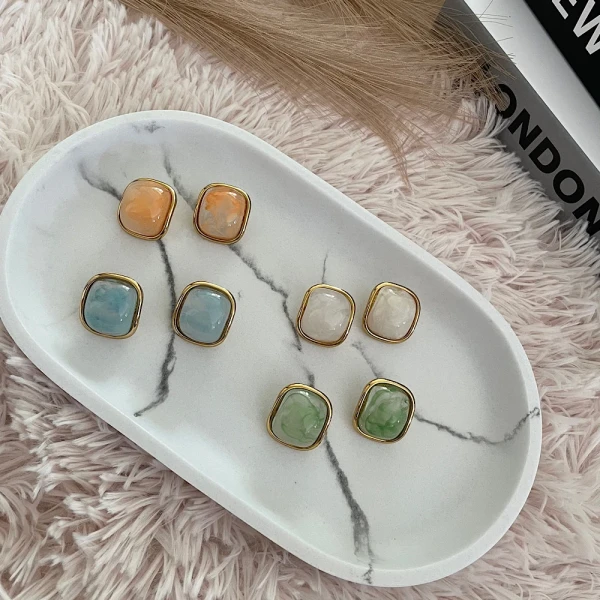 Cotton Candy Steel earrings(επιλογή σε 4 χρώματα)