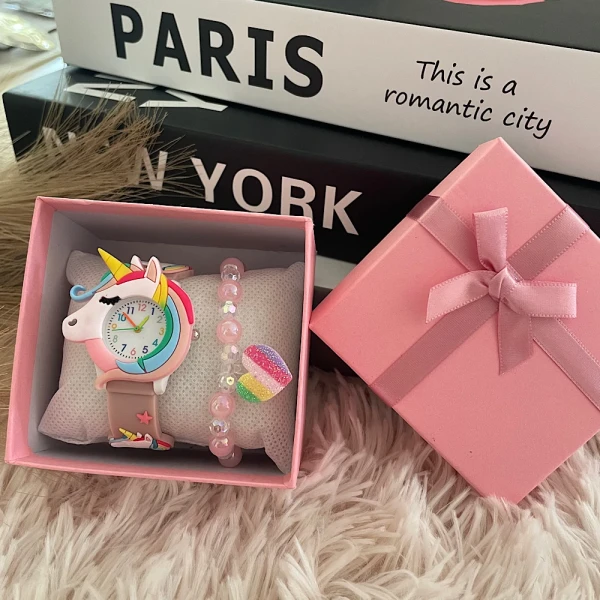 Unicorn Dreams Set-Ρολόι με βραχιόλι.(NUDE PINK)