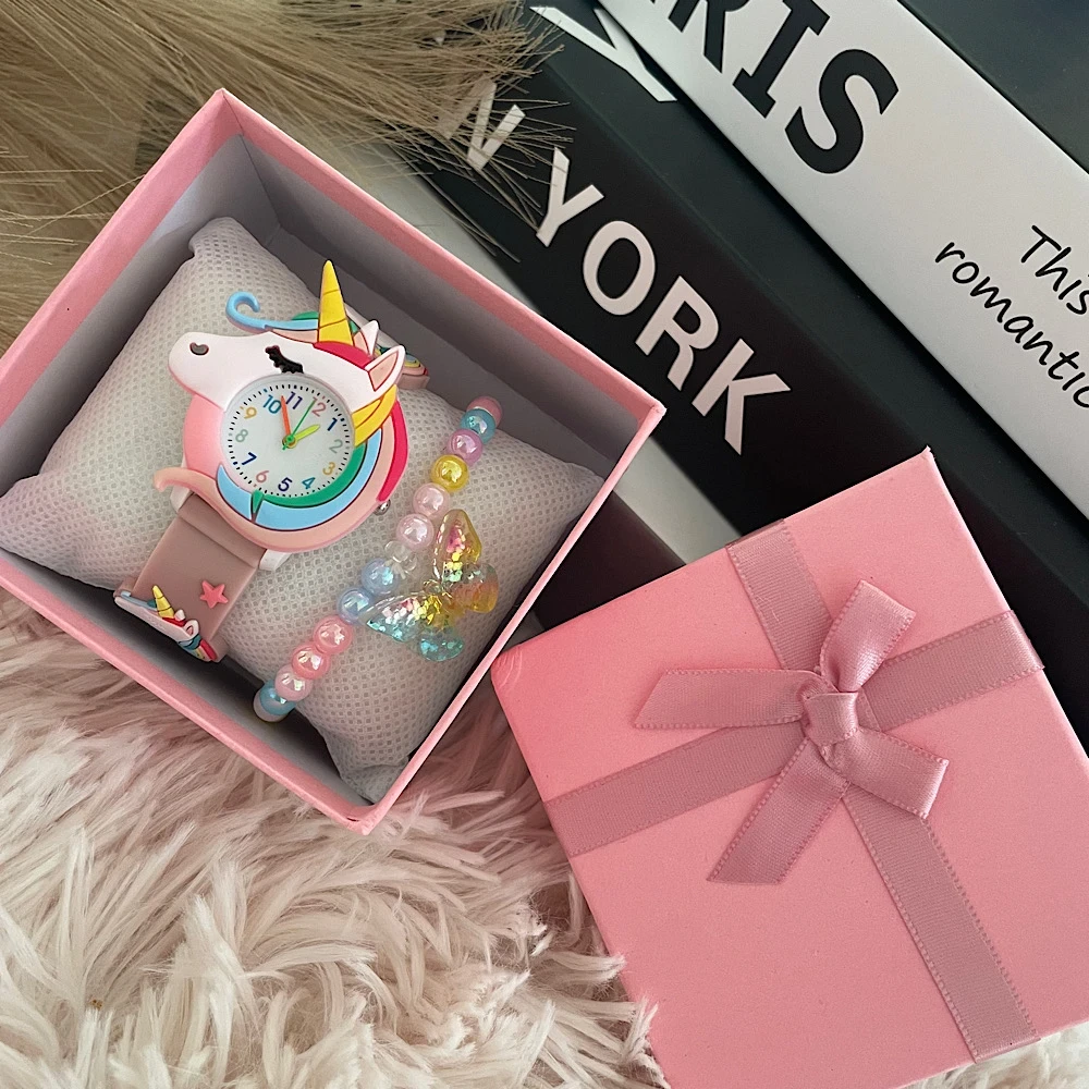 Unicorn Dreams Set-Ρολόι με βραχιόλι.(NUDE PINK)