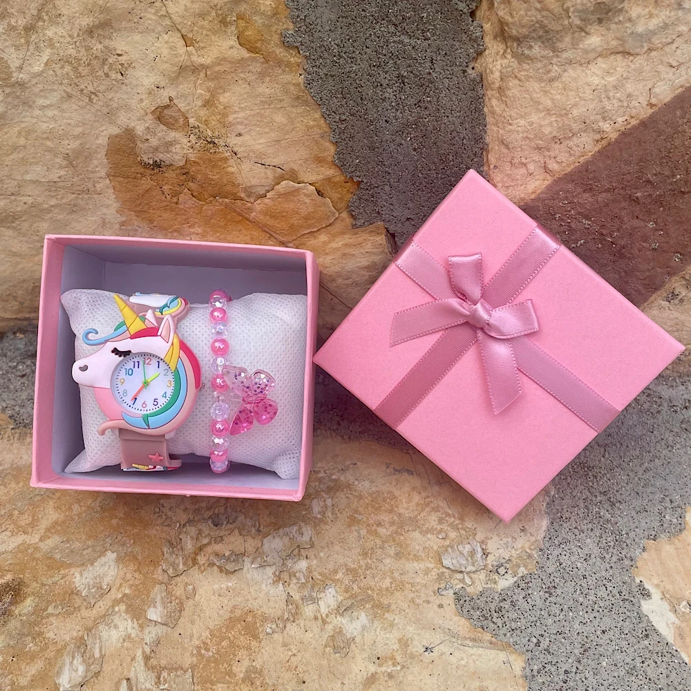 Unicorn Dreams Set-Ρολόι με βραχιόλι.(NUDE PINK)