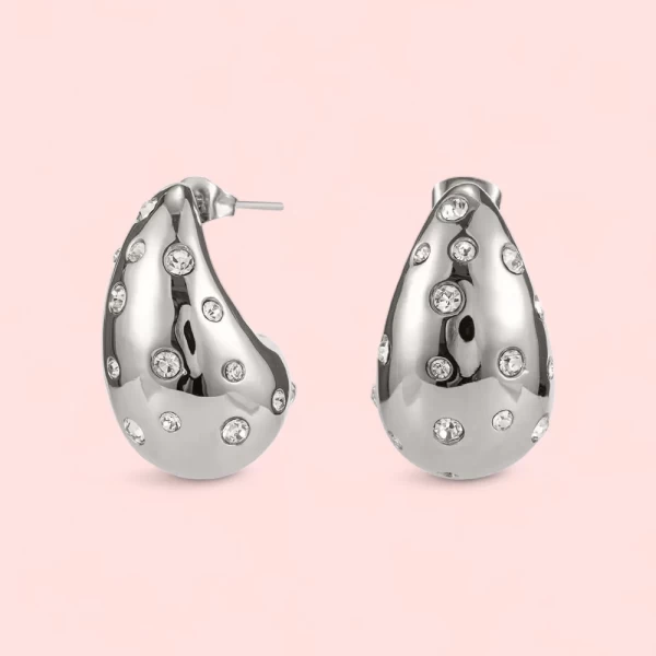 VIRAL Drop earrings 'Kiki' with zircons