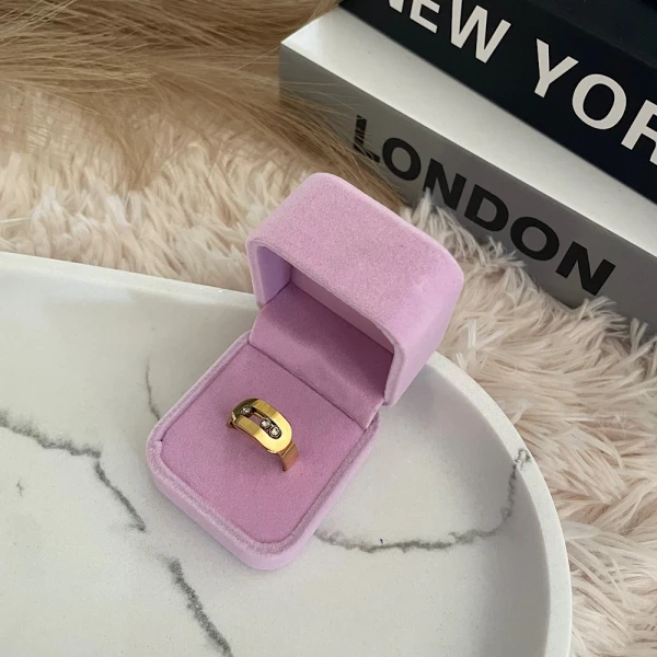 Lumière Steel Ring(gold)