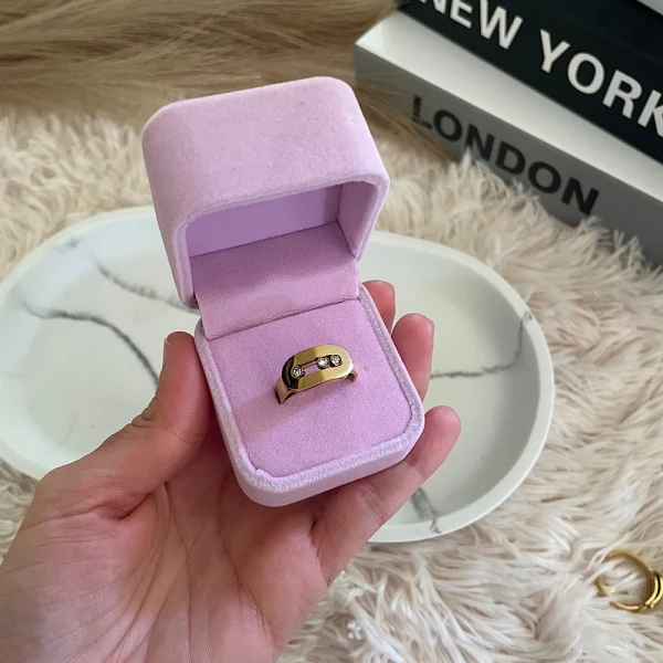 Lumière Steel Ring(gold)