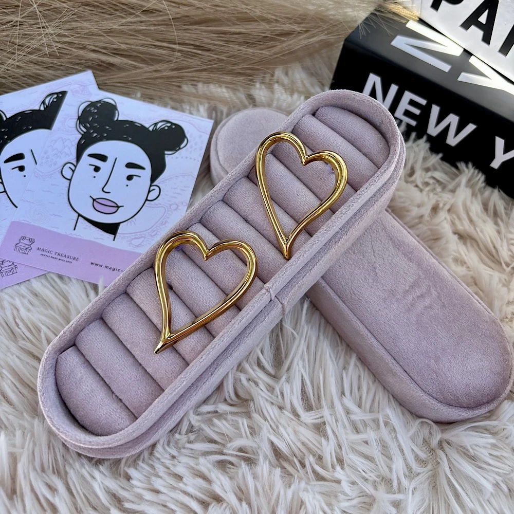 Heartline-ατσάλινα σκουλαρίκια.