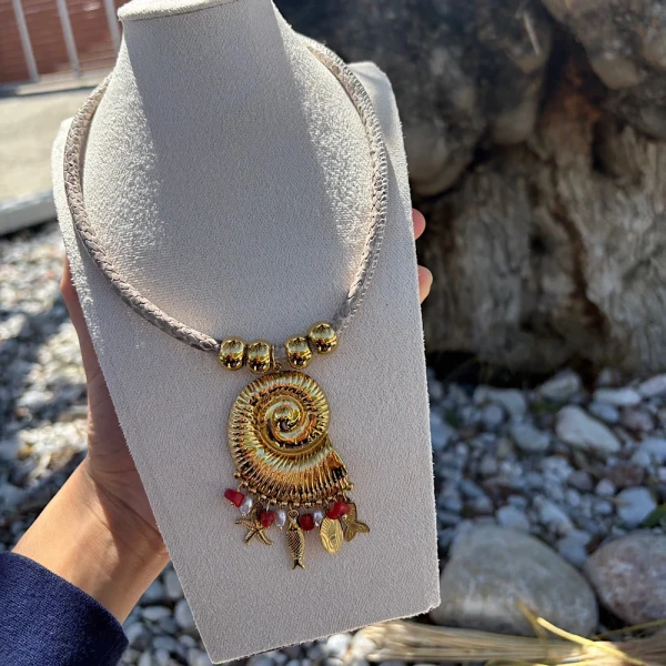 Shell Muse-Ατσάλινο κολιέ.