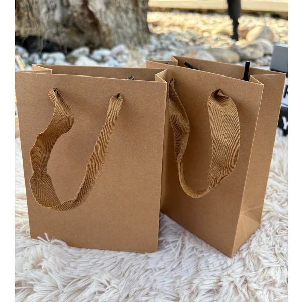 Σακουλίτσες  δώρου από χαρτί πολυτελείας. 10 τεμάχια