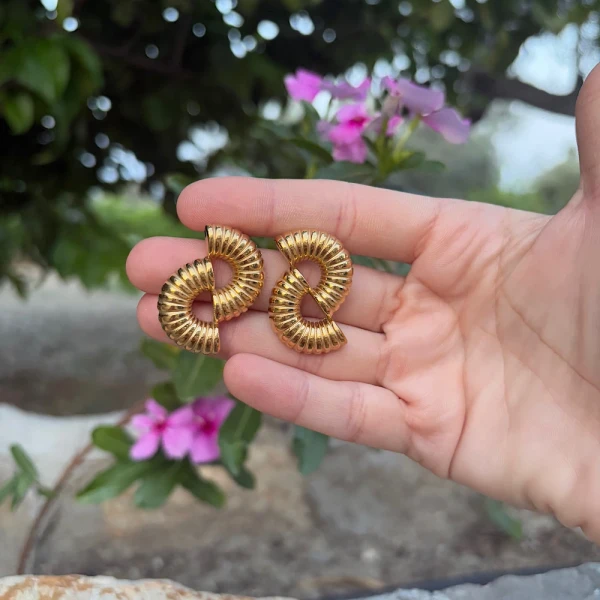 Infinity Shine-Stainless Steel earrings.