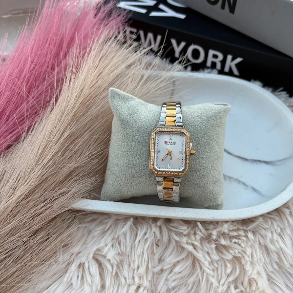 Γυναικείο Ρολόι “Dual Elegance” – Ατσάλινο & Αδιάβροχο