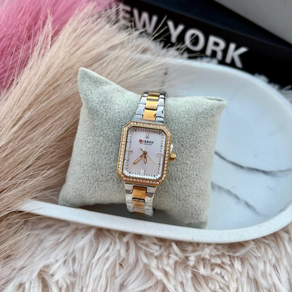 Γυναικείο Ρολόι “Dual Elegance” – Ατσάλινο & Αδιάβροχο