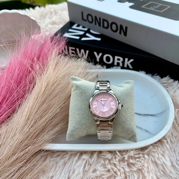 Γυναικείο Ρολόι “Pink Charm” – Ατσάλινο & Αδιάβροχο