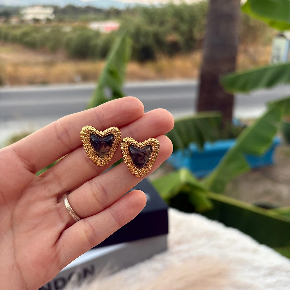 Statement Σκουλαρίκια “Glam Heart”