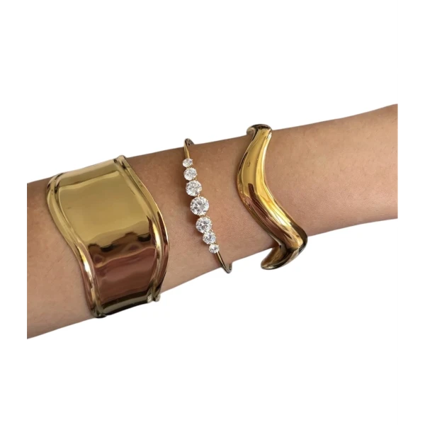 Gold Mirror Cuff – Ατσάλινη χειροπέδα.