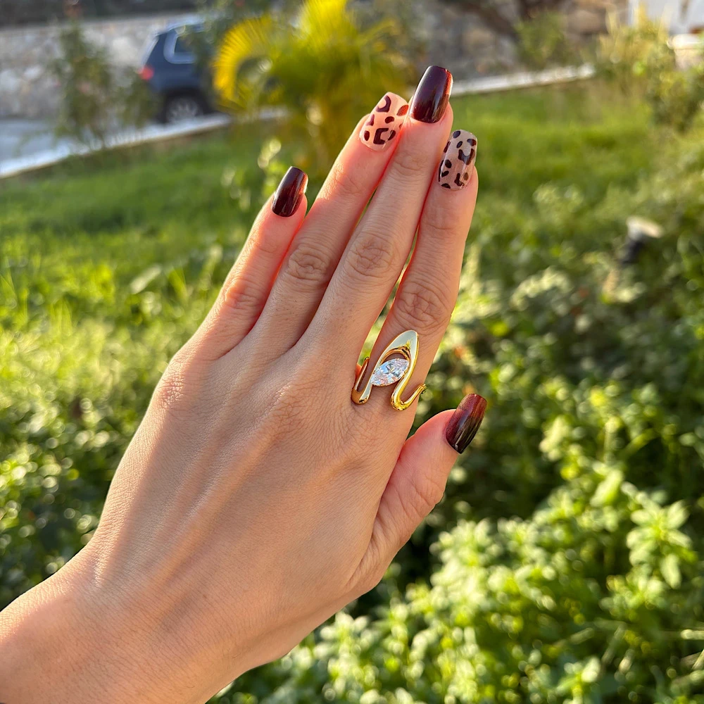 Wave Eye Ring –Ατσάλινο Δαχτυλίδι (Αυξομειούμενο)