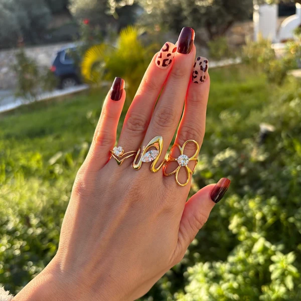 Wave Eye Ring –Ατσάλινο Δαχτυλίδι (Αυξομειούμενο)